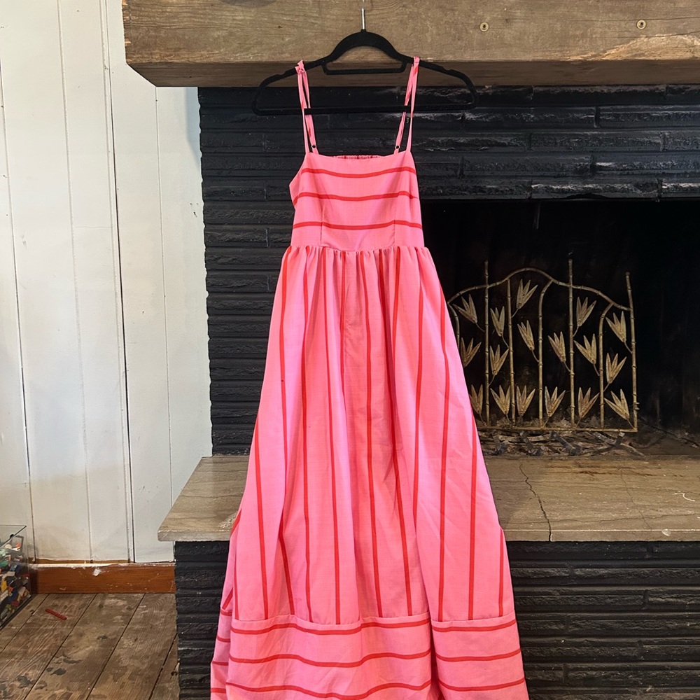 Pink Striped  Dress